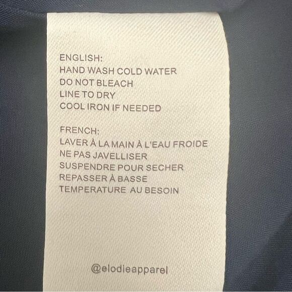 Elodie Linen-Blend Sweetheart Mini Dress – Navy | Size XL - Picture 9 of 10